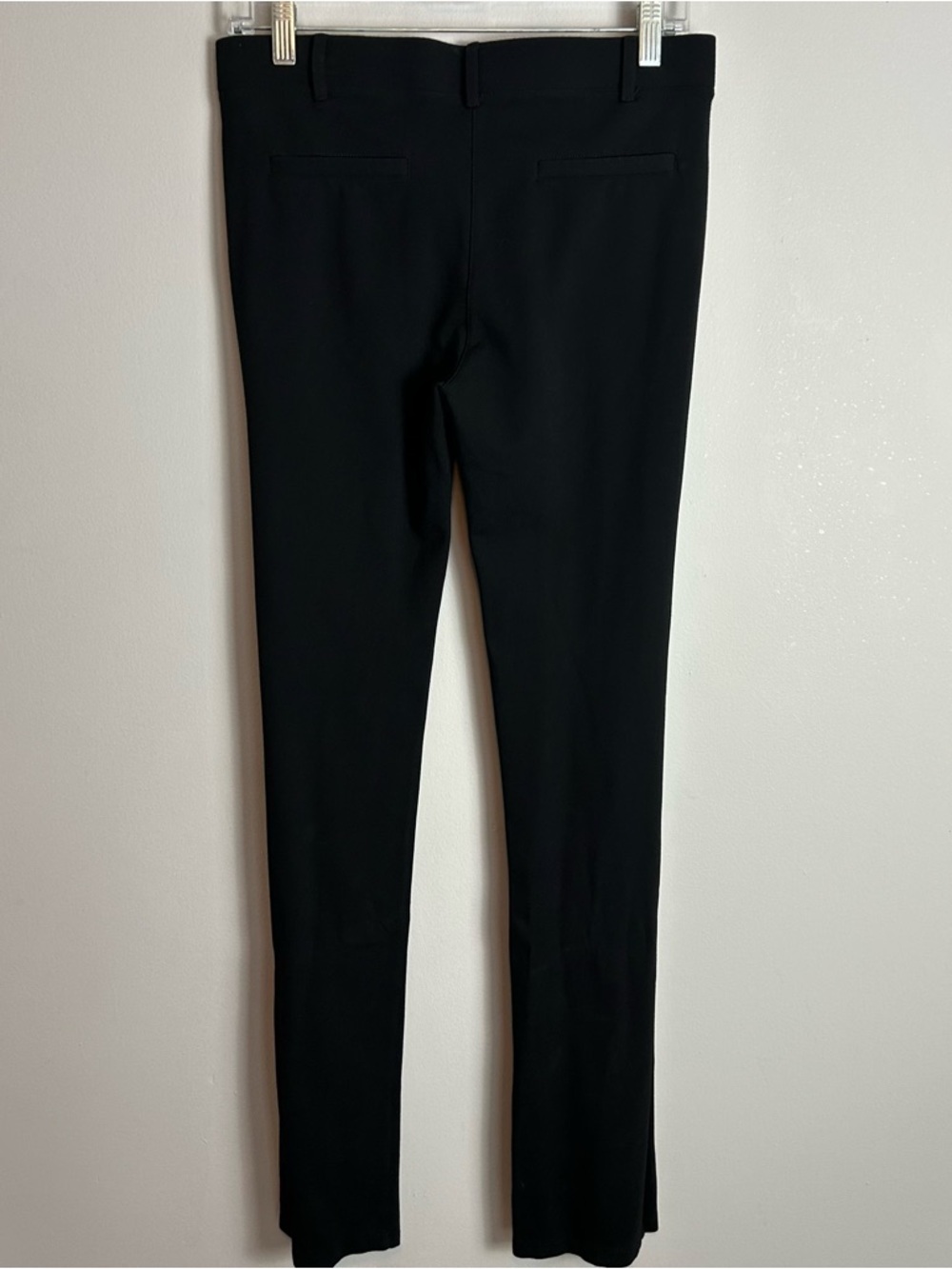 Betabrand Black Straight Leg Stretchy Business Pants Size Medium Long - Picture 6 of 8